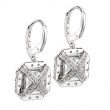 Silver Clear Asscher Cut Drops | Bling By Wilkening | Jewelry-Exposures International Gallery of Fine Art - Sedona AZ