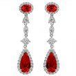 Silver Deep Crimson Regal Teardrops | Bling By Wilkening | Jewelry-Exposures International Gallery of Fine Art - Sedona AZ