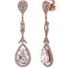 18 KGP Rose Gold Couture Teardrops with Pear Shaped Post | Bling By Wilkening | Jewelry-Exposures International Gallery of Fine Art - Sedona AZ