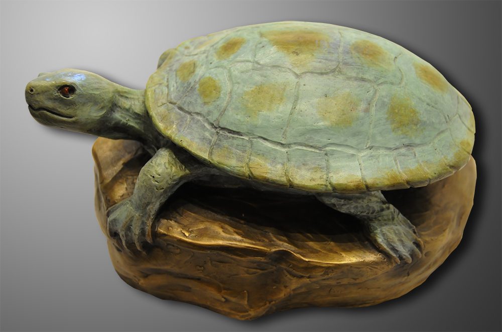 Sunning Turtle | Diana Simpson | Sculpture-Exposures International Gallery of Fine Art - Sedona AZ