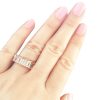 Bling by Wilkening Rose Gold Emerald Cut Ring