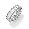 Bling By Wilkening Silver Emerald Cut Ring