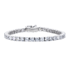 Silver 4mm Classic Tennis Bracelet with Double Security Clasp | Bling By Wilkening | Jewelry-Exposures International Gallery of Fine Art - Sedona AZ