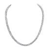 Silver Asscher-Cut Couture Tennis Necklace with Double Security Clasp 16.5” | Bling By Wilkening | Jewelry-Exposures International Gallery of Fine Art - Sedona AZ