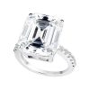 Sterling Silver Clear Emerald Cut St. Moritz Ring | Bling By Wilkening | Jewelry-Exposures International Gallery of Fine Art - Sedona AZ