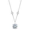 Sterling 10mm Clear Round Filagree Pendant on 18'' Regal Short Floating Chain | Bling By Wilkening | Jewelry-Exposures International Gallery of Fine Art - Sedona AZ