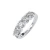 * NEW COUTURE COLLECTION Sterling Silver Round 4mm Couture Half Eternity Ring Band | Bling By Wilkening | Jewelry-Exposures International Gallery of Fine Art - Sedona AZ